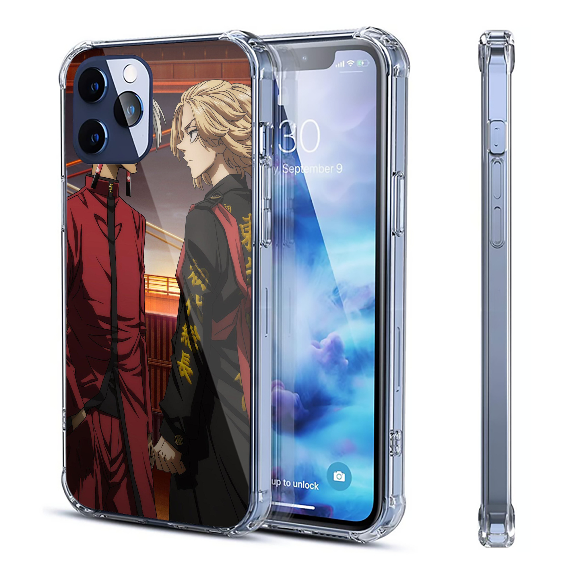 （画像用） 東京リベンジャーズ Tokyo Revengers 【iPhone 12シリーズ対応】透明スマホケース（クリアソフトケース）
